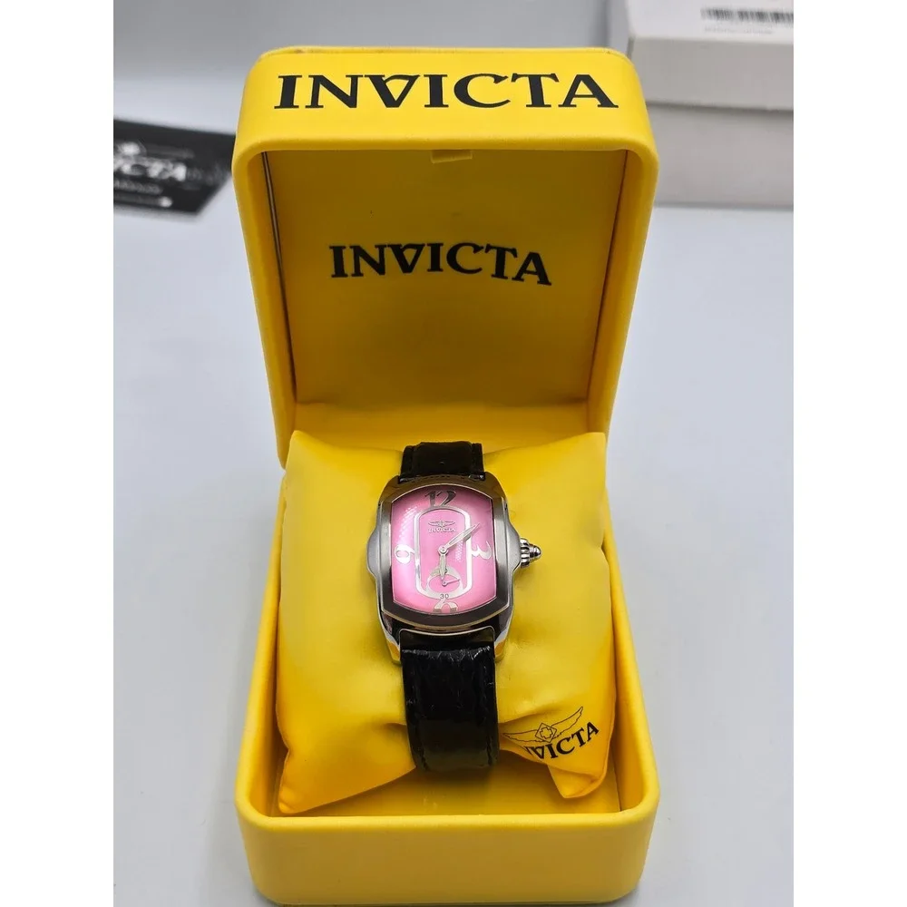Invicta Lupah Watch Women Pink 2502 Swiss Movement Stainless Steel snake *READ
